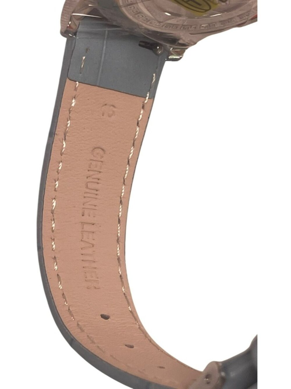 Golden Maple Ladies Watch Light Blue Leather Strap Rose Gold Bezel Swiss NEW - Picture 6 of 10